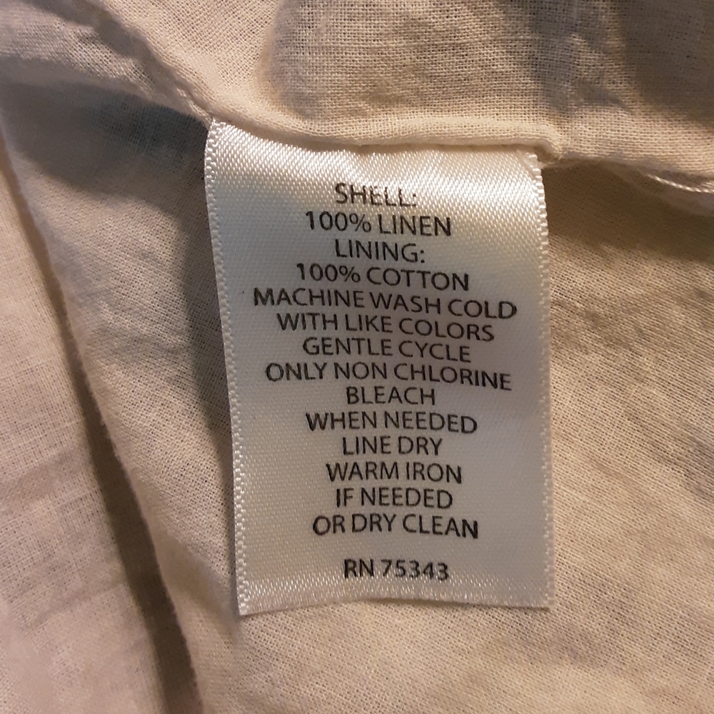 Cynthia Rowley 100% linen sleeveless dress. - Picture 5 of 5